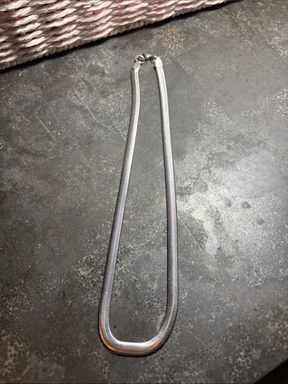 Polished Silver karis Chain Necklace